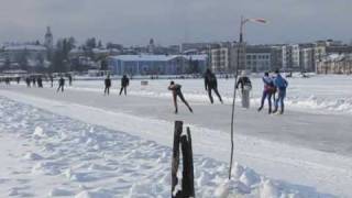 Finland Ice Marathon 2009 Lake Kallavesi Kuopio  MakariosK [upl. by Jarid]