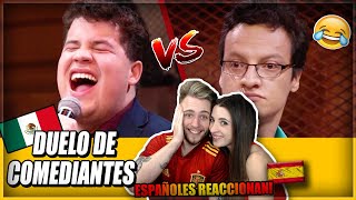 🇪🇸 ESPAÑOLES REACCIONAN a DUELO DE COMEDIANTES por PRIMERA VEZ  HUMOR MEXICANO🇲🇽 CON MI NOVIA [upl. by Depoliti670]