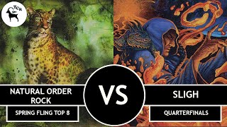 Premodern Spring Fling 2024 Quarterfinals  Natural Order Rock vs Sligh [upl. by Leagiba]