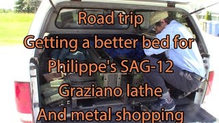 Road trip june 2016 better bed for SAG12 and metal shoping [upl. by Ladnar]