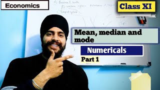 mean median mode class 11 economics important questions  Measures of central tendency economics [upl. by Riggins]