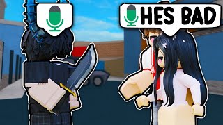 I Got BULLIED By Online DATERS In MM2 VOICE CHAT Murder Mystery 2 [upl. by Kolivas]