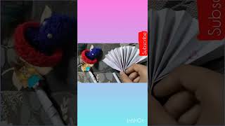 diy stretchable fan 🪭 [upl. by Rosdniw]