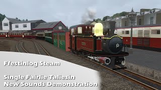 Ffestiniog Railway Sounds Demo  Taliesin  PorthmadogBlaenau Ffestiniog [upl. by Asiulana]