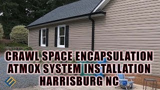 Crawl Space Encapsulation Atmox Installation Harrisburg NC 704 7876972 [upl. by Cyrill666]