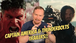 CAPTAIN AMERICA Brave New World amp THUNDERBOLTS trailers MCU goes Espionage Thriller [upl. by Enialb]