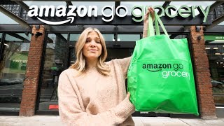 Inside The NEW Amazon GO CASHIERLESS Grocery Store [upl. by Lonergan362]