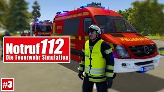 NOTRUF 112 3 PKW brennt auf der Autobahn I Gameplay PREVIEW Notruf 112 die FeuerwehrSimulation [upl. by Martie950]