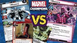 MAGNETO vs MAGNETO Expert Marvel Champions Playthrough  Aggression [upl. by Yrrab]