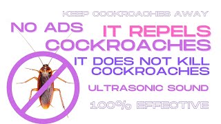 COCKROACHES REPELLENT ULTRASONIC SOUND ⛔🕷 [upl. by Latreece]