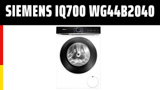 Waschmaschine Siemens iQ700 WG44B2040  Test  Deutsch [upl. by Nosnhoj]