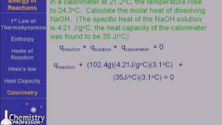 Calorimetry 2 [upl. by Nagud]