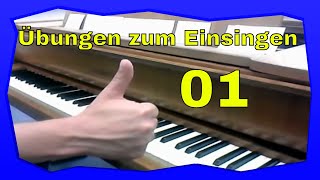 Übungen zum Einsingen  Programm 01  Gesangstraining  Gesangsübungen  Vocal warm up  Singen [upl. by Bast]