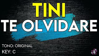 Tini  Te Olvidaré  Karaoke Instrumental [upl. by Elamor]