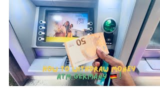 How to use a ATM in GermanyHow to withdraw Money from ATM Geldautomat in Germany 🇩🇪N26 Bank Card🔥 [upl. by Trebeh]