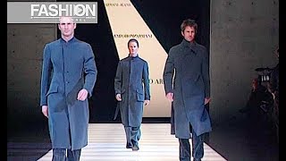 GIORGIO ARMANI  EMPORIO  JEANS Fall 2003 2004 Menswear Milan  Fashion Channel [upl. by Utimer]