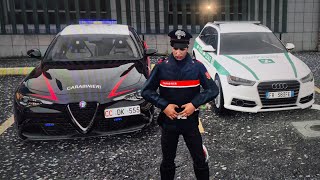 INTERROGATORIO DI UN SOSPETTO CARABINIERI GTA MOD🔥⚡️15 gta lspdfr carabinieri mods automobile [upl. by Nomsed931]