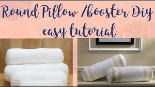 How to make pillow  Bolster at home easy II DIY Round PILLOW making II HomeGrown DIY with Kamla [upl. by Ahrens]