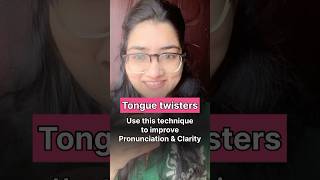 Tongue Twisters to improve clarity and Pronunciation  learn English shorts [upl. by Repard]