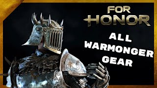 All Warmonger Gear Remastered  For Honor [upl. by Debra]