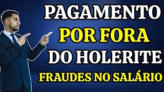 PAGAMENTO POR FORA DO HOLERITE FRAUDE NO PAGAMENTO DO SALÁRIO  ENTENDA TUDO [upl. by Egbert]