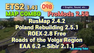 ETS2 RusMap 242 Poland Rebuilding 251 New Volga Region ROEX 28 Free EAA 62  Sibir 211 [upl. by Calley]