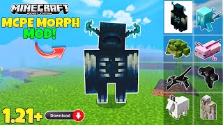 Morph Mod for Minecraft Pe 121  All Mobs Updated [upl. by Tabatha]