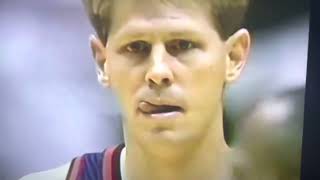 Danny Ainge and Sam Cassell attempt to go at each and both players get T’d up by Billy Oakes 1994 [upl. by Ednutabab]