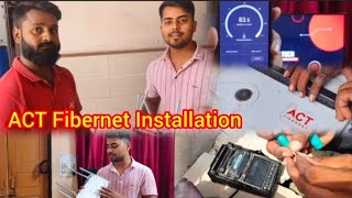 Act Fibernet Installation  Plans amp Detailed Review After using It for first  Act Fibernet Speed [upl. by Freed]