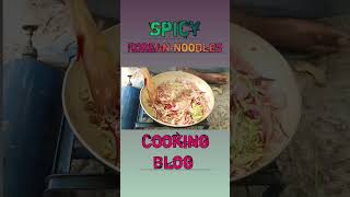 Spicy Korean Noodles Making Blog coockingvlog cooking villfoodcooking [upl. by Hamlani]