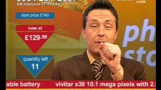 Andy Hodgson sneezes on Bid TV [upl. by Mcferren]