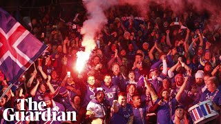 Celebrations as Iceland become smallest country to qualify for World Cup [upl. by Mayne395]