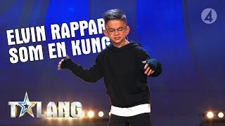 8åriga Elvin är kung när han levererar sin rap [upl. by Fitzgerald]