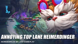 Annoying BR Lane Heimerdinger  Wild Rift [upl. by Ahsieyt]