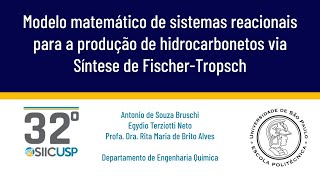 SIICUSP 2024 MODELAGEM MATEMÁTICA DE SISTEMAS REACIONAIS PARA A PRODUÇÃO [upl. by Chita842]