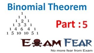 Maths Binomial Theorem part 5 Special case in Binomial theorem CBSE Class X1 [upl. by Kettie]