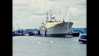 The River Medway at Chatham amp Rochester  1960s Home Movie [upl. by Iiette]