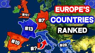 All 50 Countries in EUROPE Ranked WORST to BEST [upl. by Baron186]