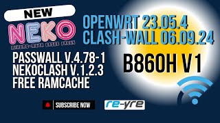 OpenWrt 23054 Stable ClashWall 06092024 For B860H V1 Support  REYREWRT [upl. by Atla477]