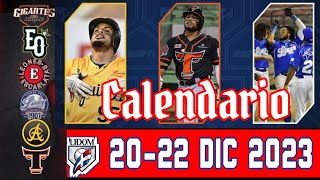 Lidom ⚾ Calendario 2022 Diciembre 2023 Análisis equipos Clasificados y quienes tienen opciones [upl. by Sadira]