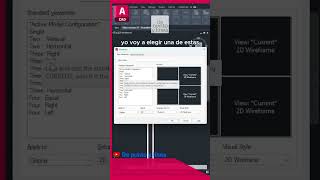 Cómo abrir varias ventanas en AutoCAD tutorial [upl. by Clementis]