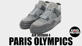 Air Jordan 4 PARIS OLYMPICS  Kicks And Politics [upl. by Nyltiak]