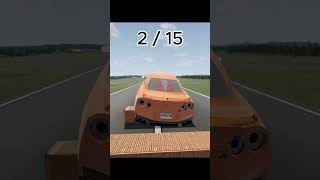 Supercars vs 15 Storage Containers beamng beamngdrive car crash tiktok fyp youtubeshorts [upl. by Iran]