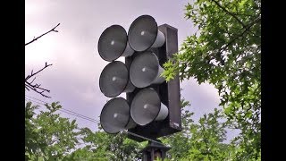 Federal Signal EOWS 612 Fire Siren Test Forest Hills PA [upl. by Albertine992]