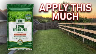 Lawn Fertilizer Recommendations  How Much Fertilizer to Apply Each Year for Healthy Green Grass [upl. by Meeks]