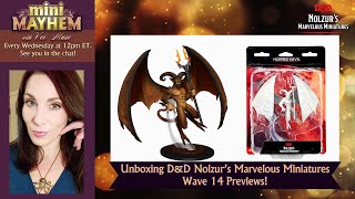 A WhatNow Druid  Unboxing DampD Nolzurs Marvelous Miniatures Wave 14 Preview Figures [upl. by Daggna]