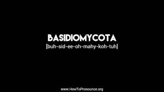 How to Pronounce quotbasidiomycotaquot [upl. by Murvyn]