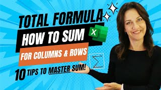 How To Use SUM Function In Excel The GoTo Totalling Formula you NEED to KNOW [upl. by Swetiana]