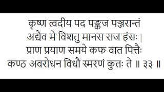 Krishna Tvadiya Pada Pankaja  Mukunda Mala Stotra 33  Sung by Srila Prabhupada  King Kulshekhar [upl. by Nicolle123]