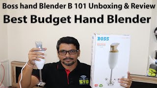 Hindi  Boss hand Blender B 101 Unboxing amp Review  Best Budget Hand Blender [upl. by Ner639]